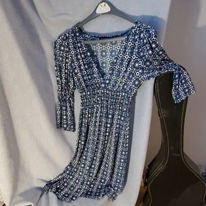 Max Edition blue print dress